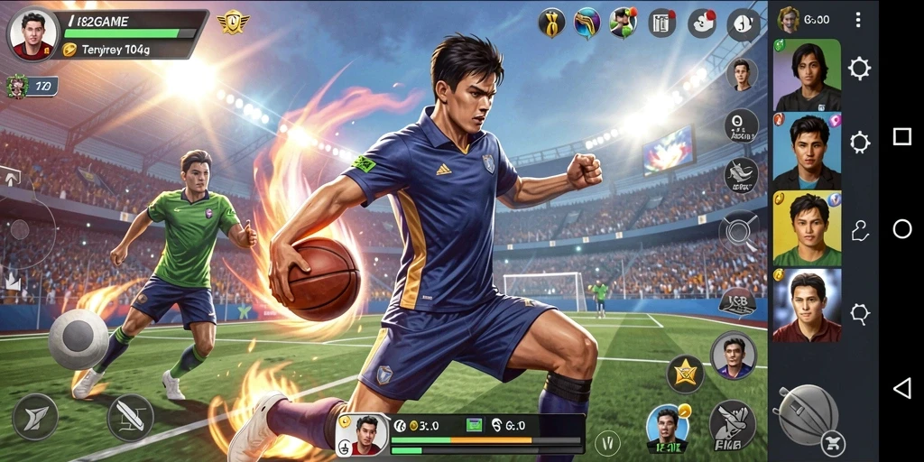 Gameplay 182GAME dengan grafis olahraga yang menakjubkan dan aksi seru.