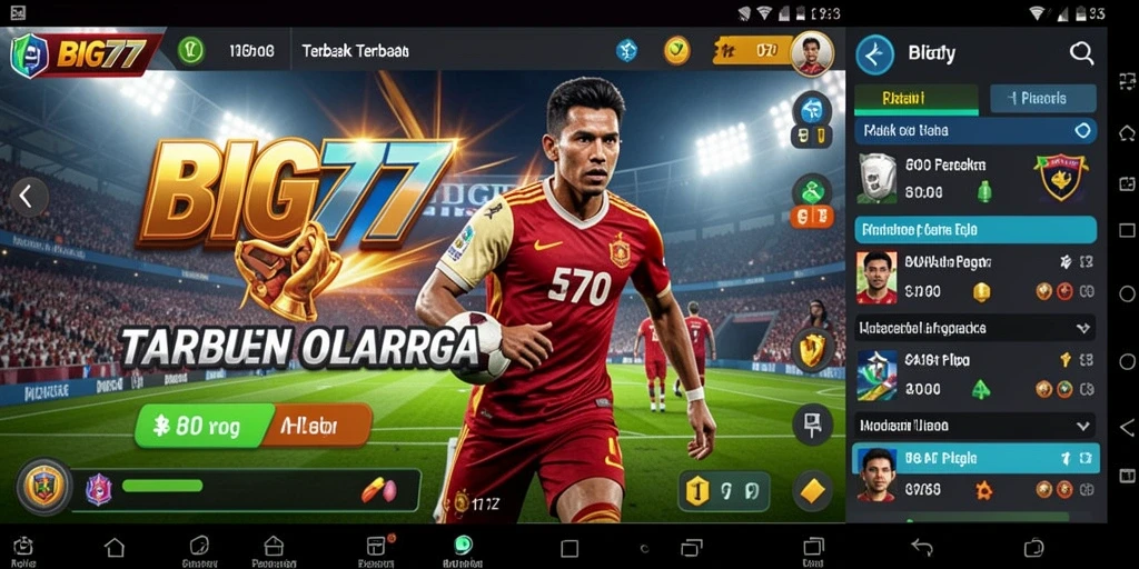 Tampilan gameplay BIG77 yang menarik dan interaktif untuk taruhan olahraga.