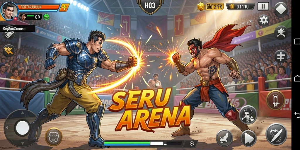 Tampilan menarik dari gameplay H03 yang penuh aksi pertarungan.
