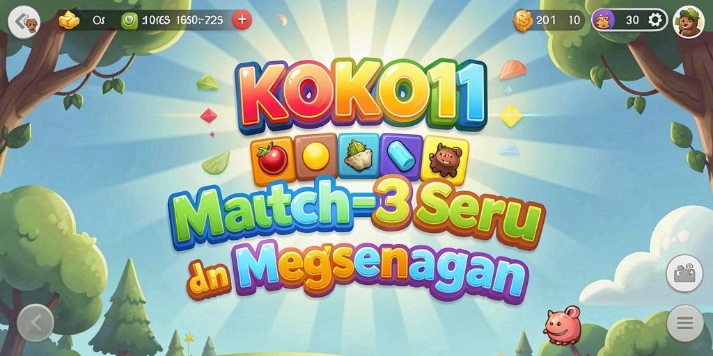 Tampilan gameplay KOKO11 menampilkan momen pencocokan yang seru.
