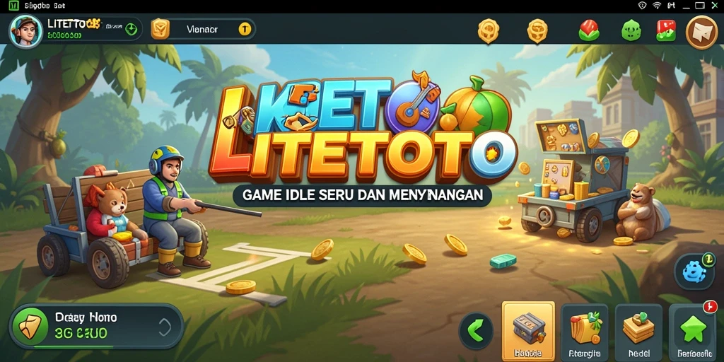 Tampilan gameplay LITETOTO yang menyenangkan dan interaktif.