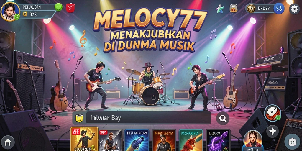 Tampilan gameplay menarik dari MELODY77 yang penuh tantangan.