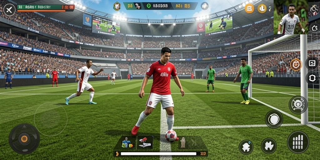 Screenshot R6R6 menampilkan aksi gameplay olahraga yang menarik.