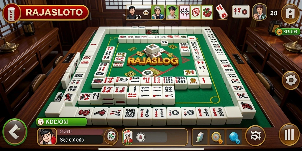 Gameplay menarik dari RAJASLOTO yang menampilkan mahjong seru.