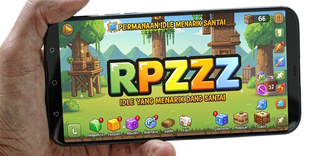 Tampilan gameplay RPZZZ yang mengasyikkan dan penuh warna.