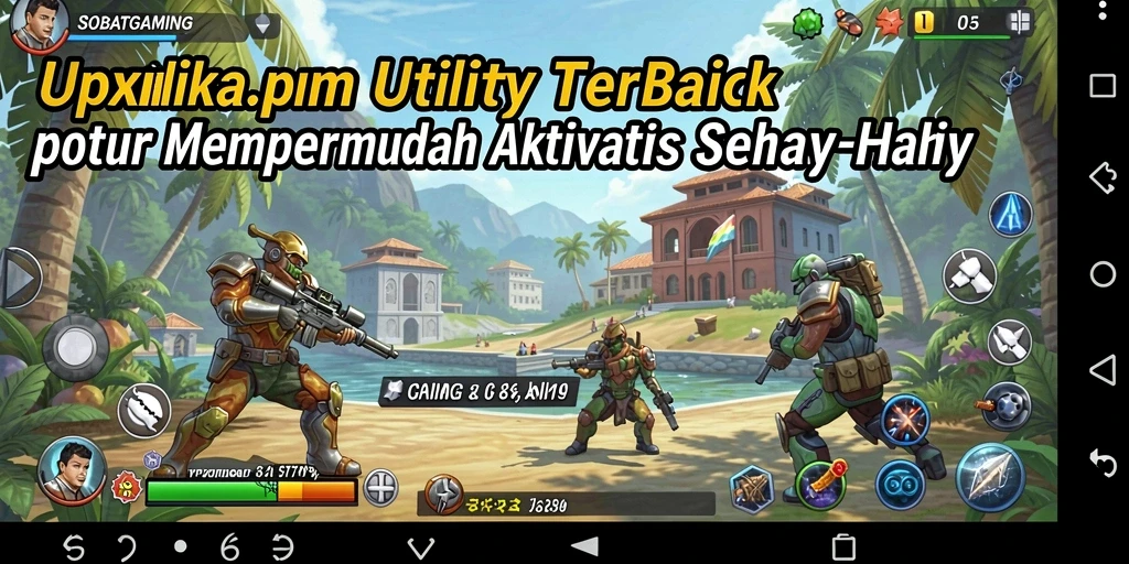 Tampilan aplikasi SOBATGAMING dengan fitur-fitur Utility yang lengkap.