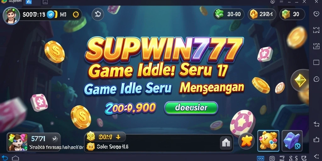 Tampilan gameplay menarik dari SUPWIN777 dengan karakter yang sedang bekerja.